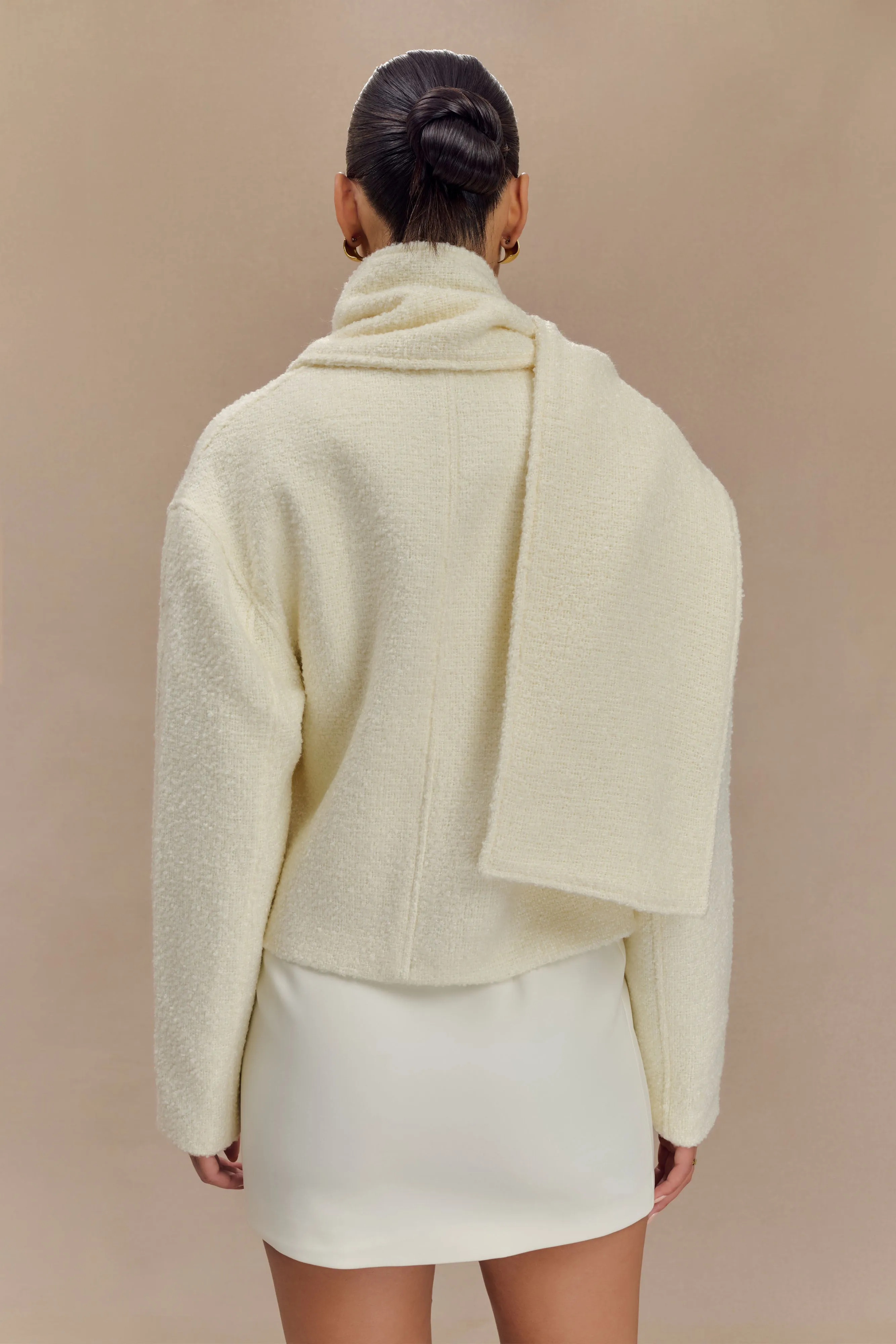 Bree Scarf And Jacket - Ivory