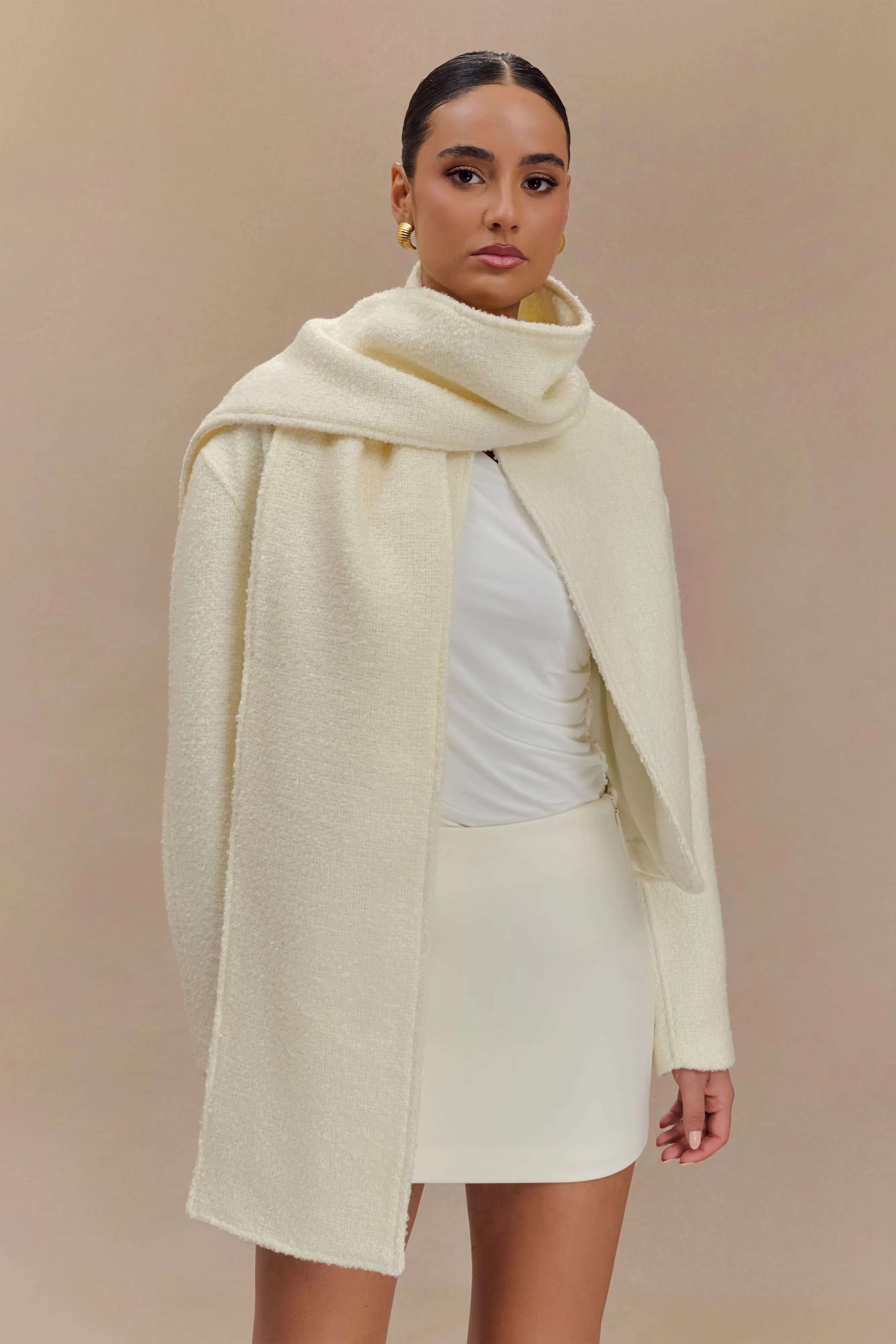 Bree Scarf And Jacket - Ivory