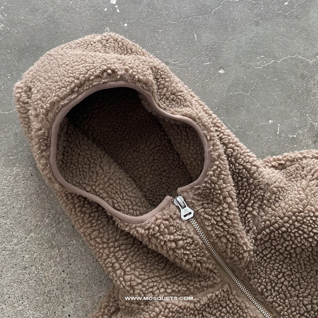 BROWN BALACLAVA FLEECE