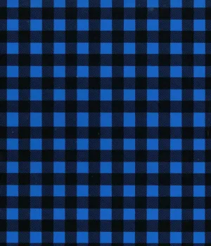 Buffalo Plaid HTV - Royal Blue