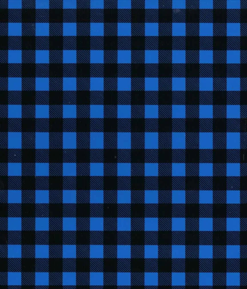 Buffalo Plaid HTV - Royal Blue