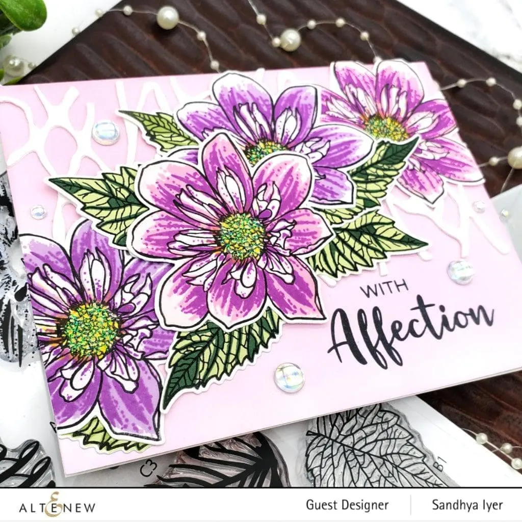 Build-A-Flower: Fashion Monger Dahlia Layering Stamp & Die Set