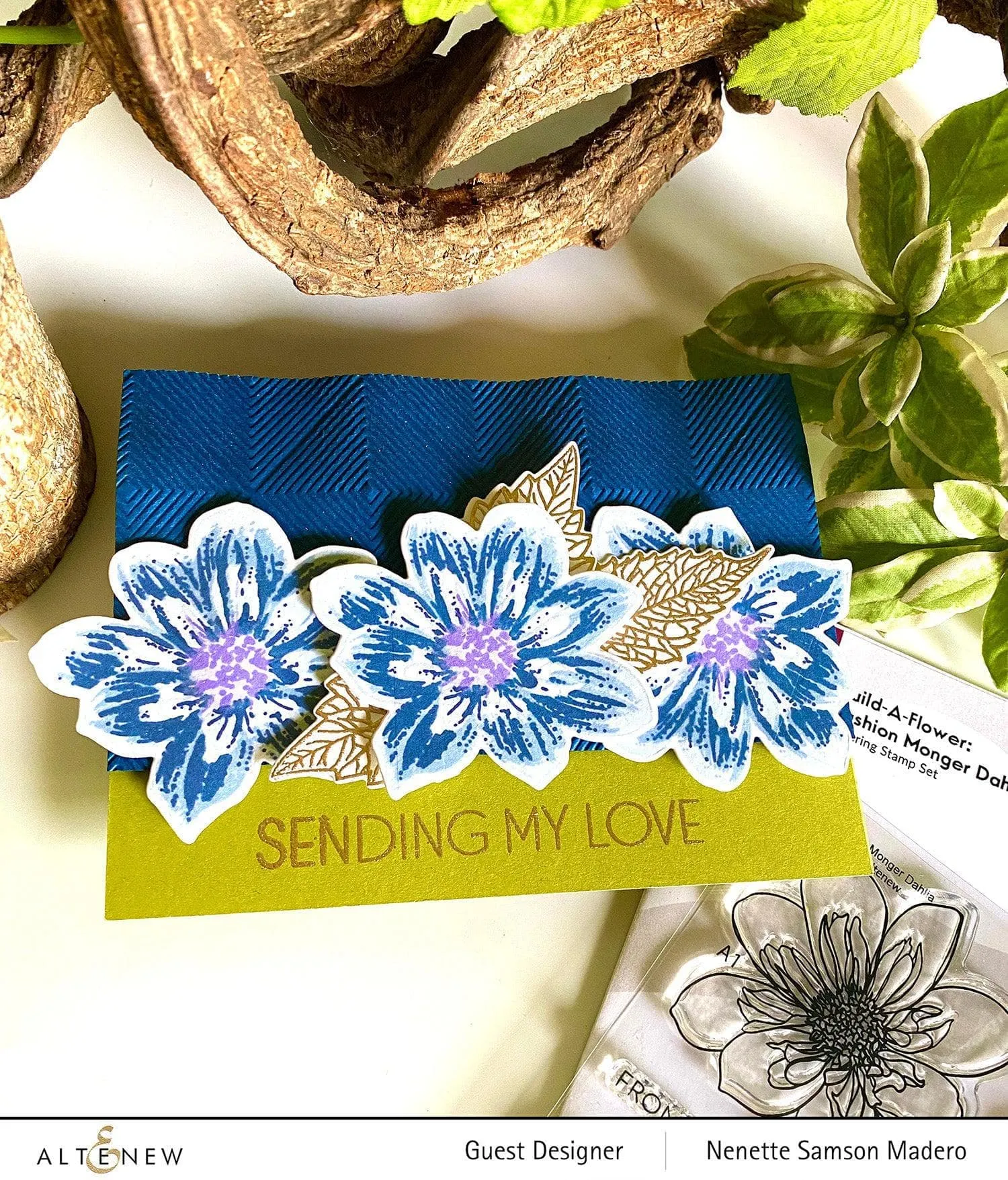 Build-A-Flower: Fashion Monger Dahlia Layering Stamp & Die Set