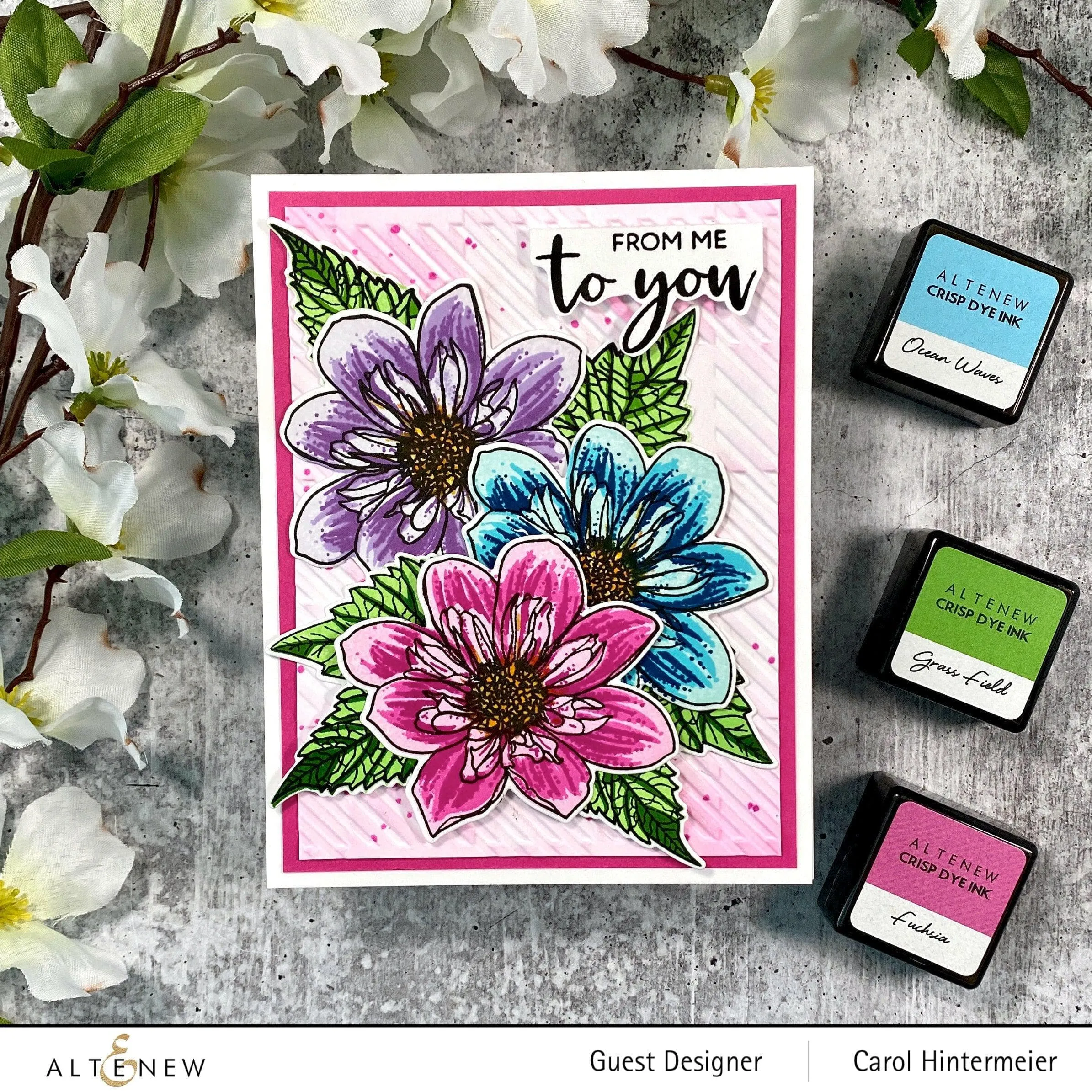 Build-A-Flower: Fashion Monger Dahlia Layering Stamp & Die Set