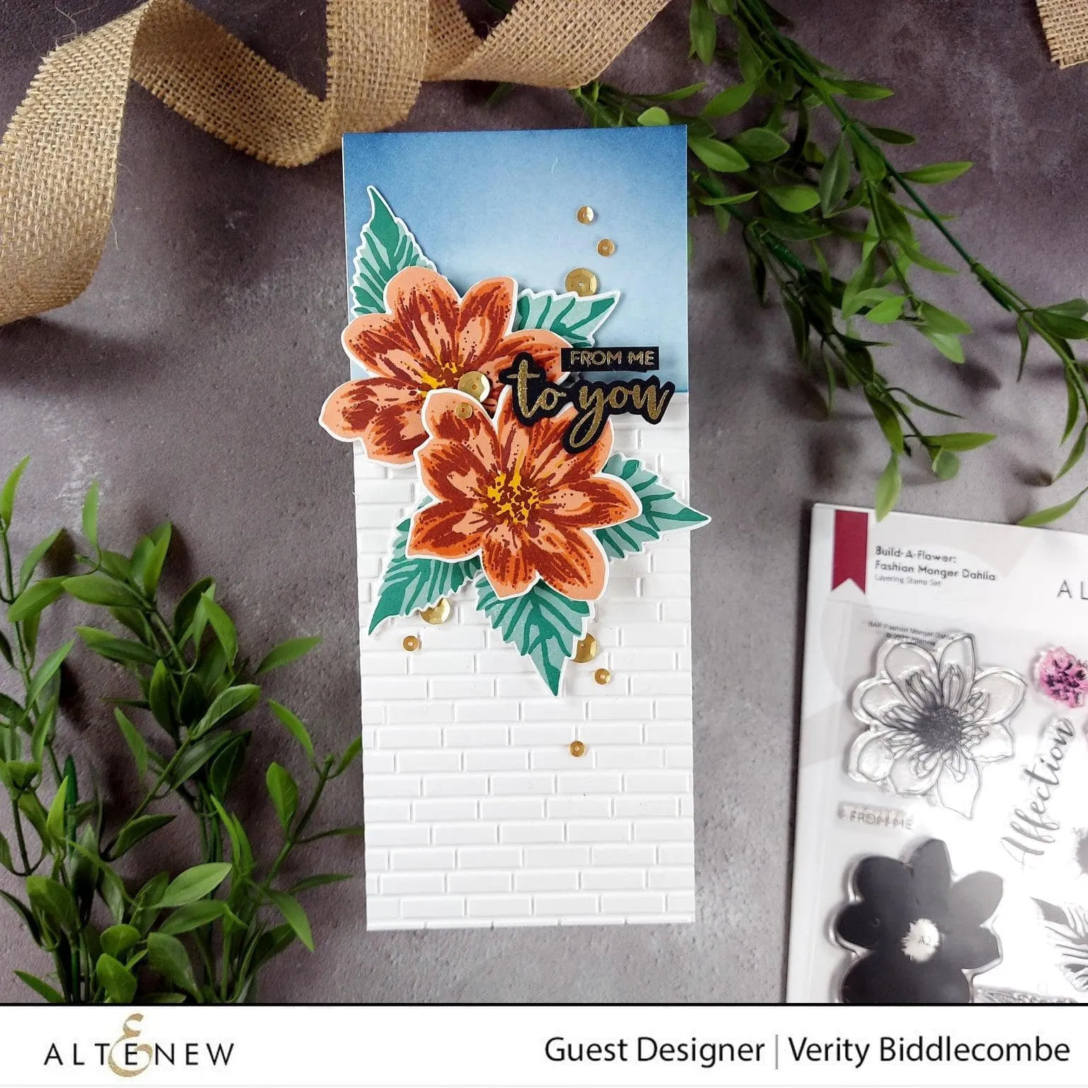 Build-A-Flower: Fashion Monger Dahlia Layering Stamp & Die Set