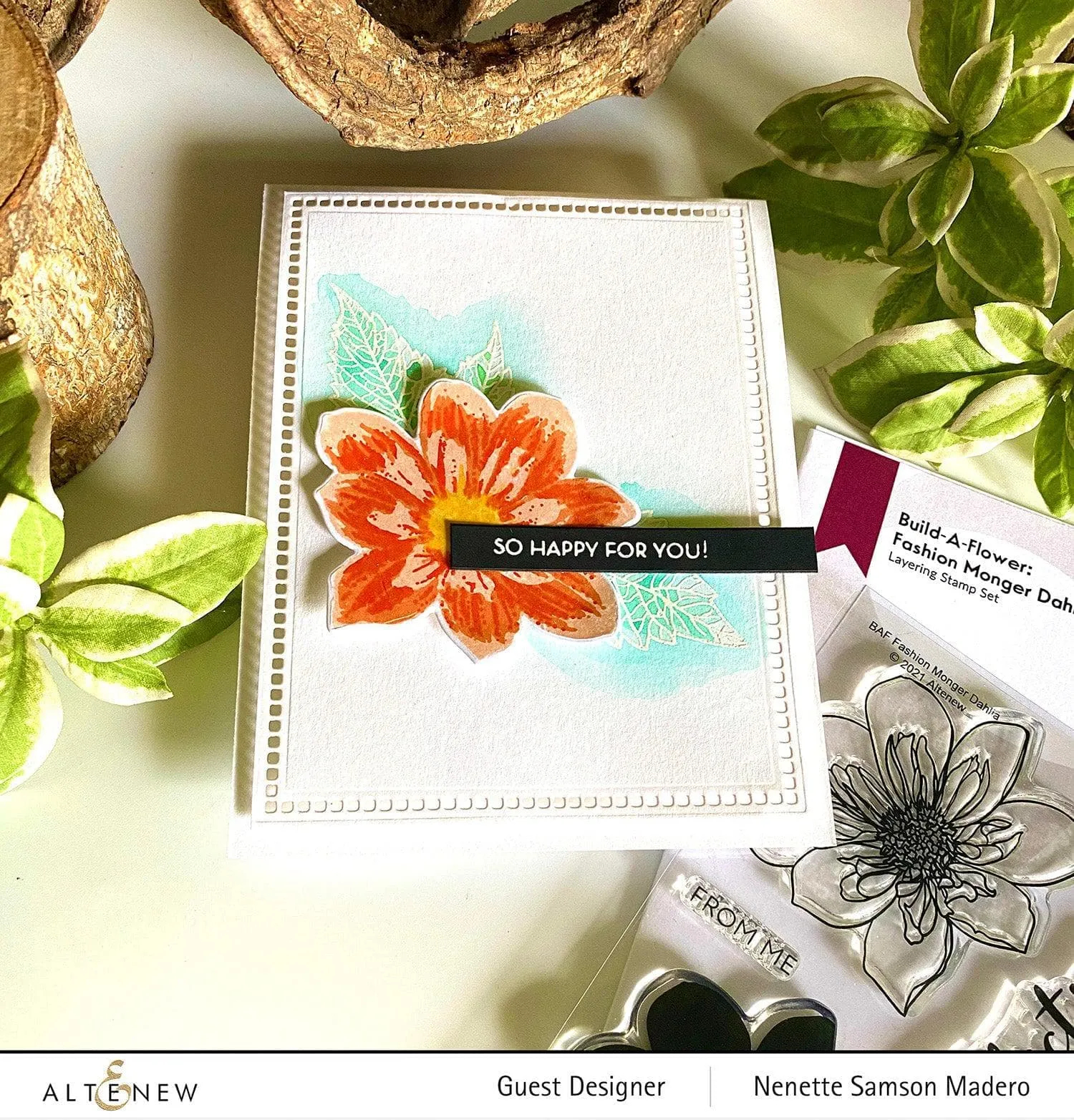 Build-A-Flower: Fashion Monger Dahlia Layering Stamp & Die Set