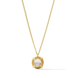 Cabochon Solitaire Necklace