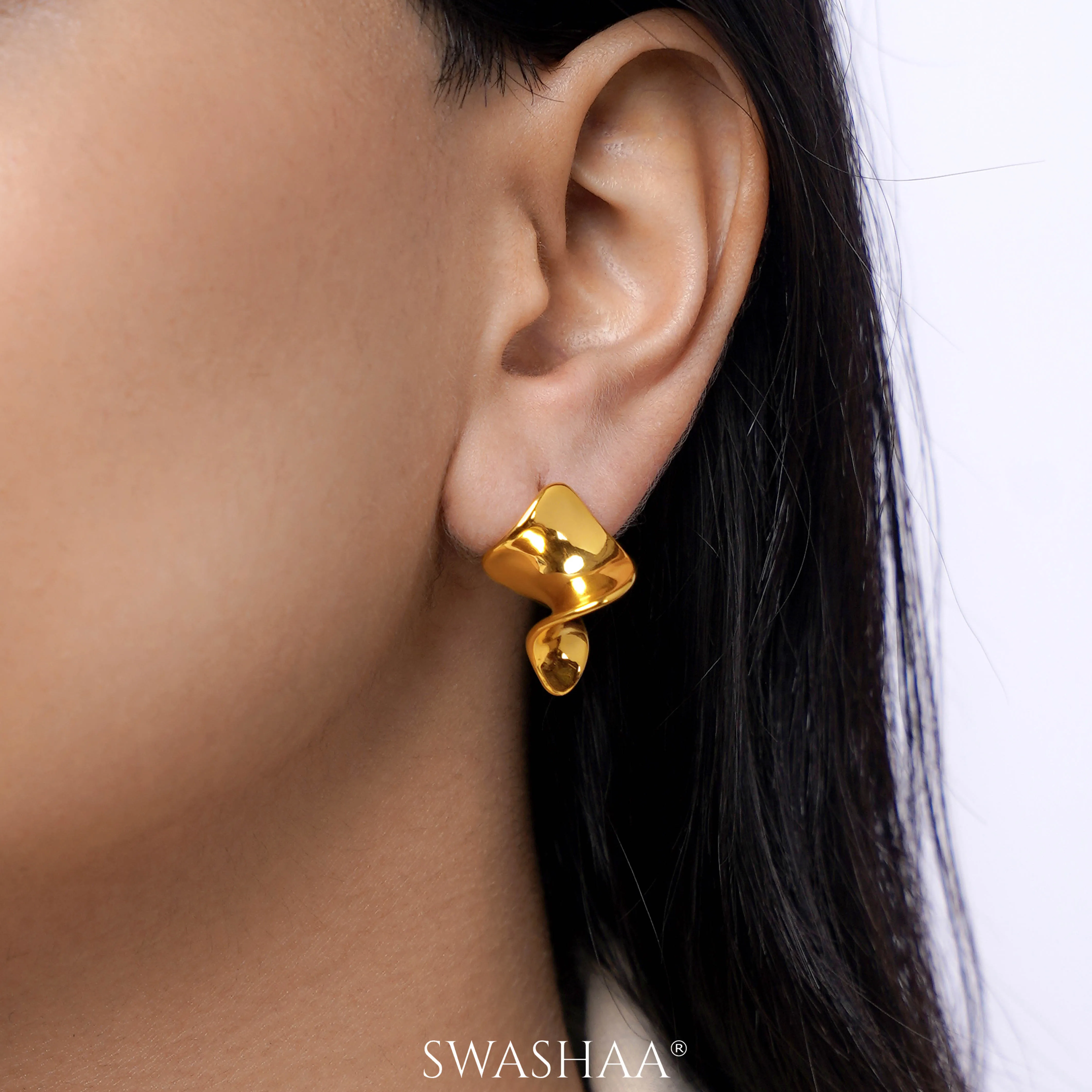 Caesar 18K Gold Plated Earrings