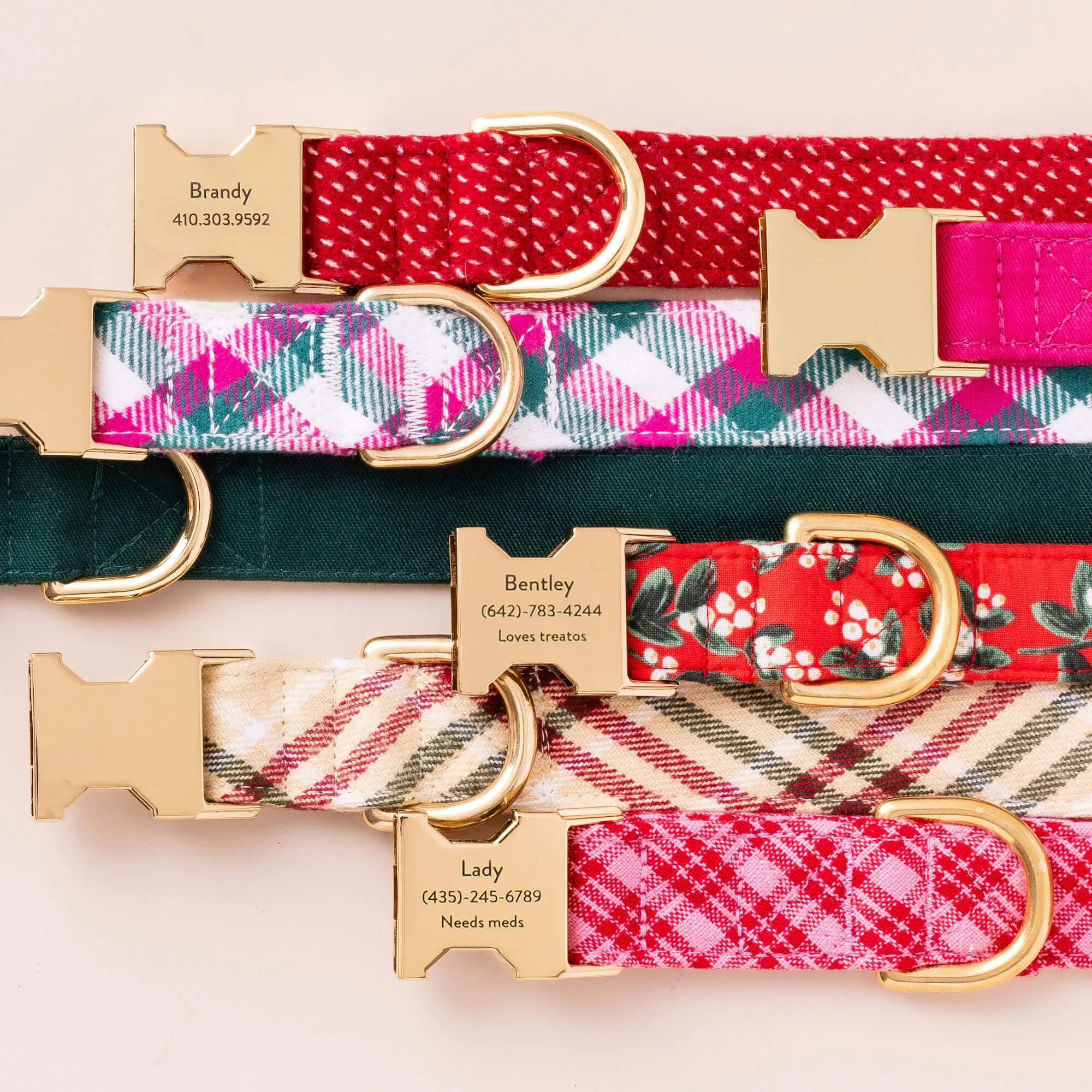 Callie Plaid Flannel Dog Collar