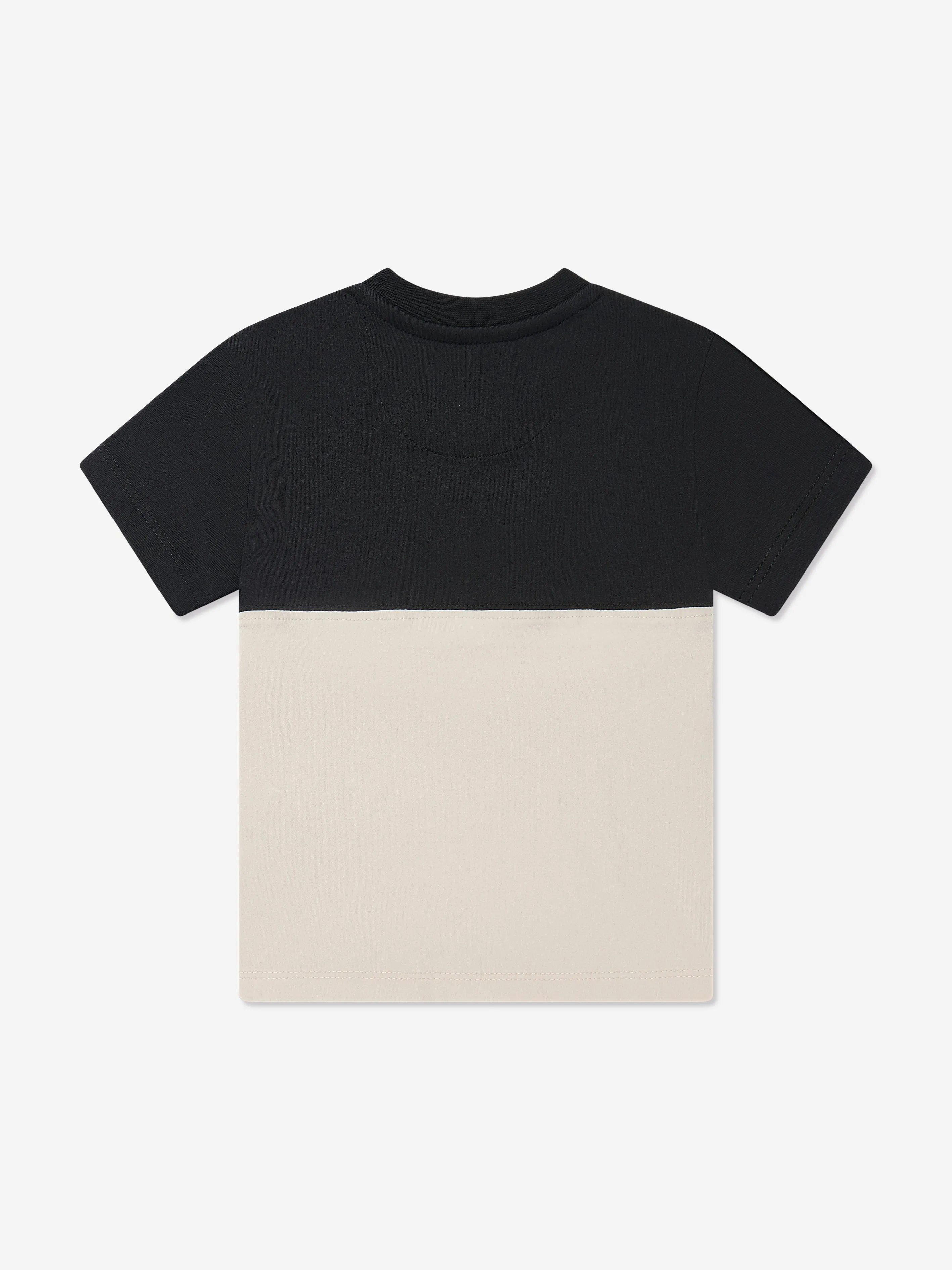 Calvin Klein Baby Hero Logo Colourblock T-Shirt in Black