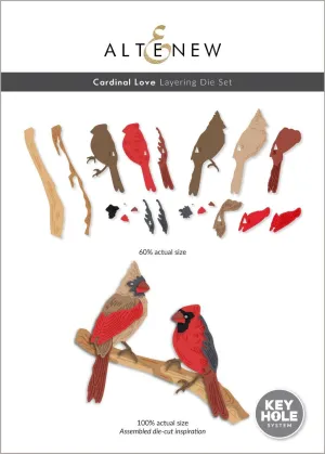 Cardinal Love Layering Die Set