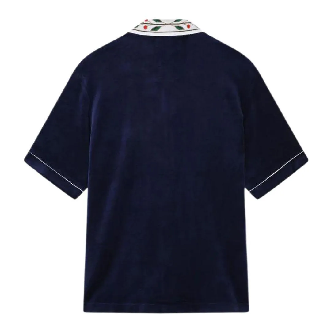 CASABLANCA LAUREL BUTTON UP NAVY