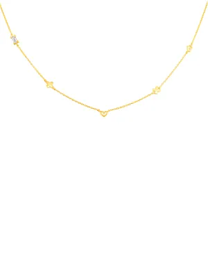 Charm Layering Necklace 14K