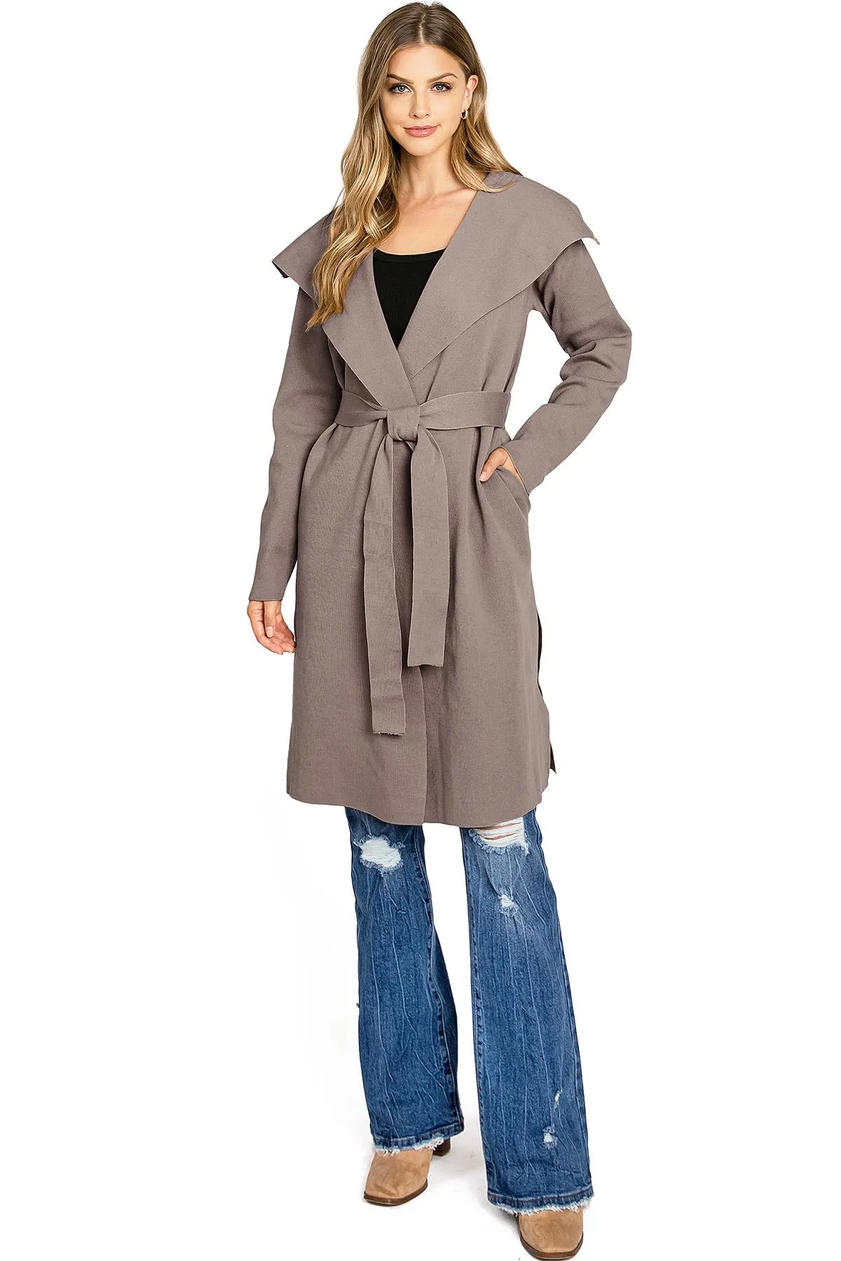 Chelsea Knit Trench Coat