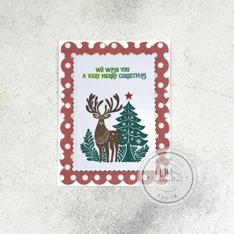 Christmas Inlay 6x8 Stamps