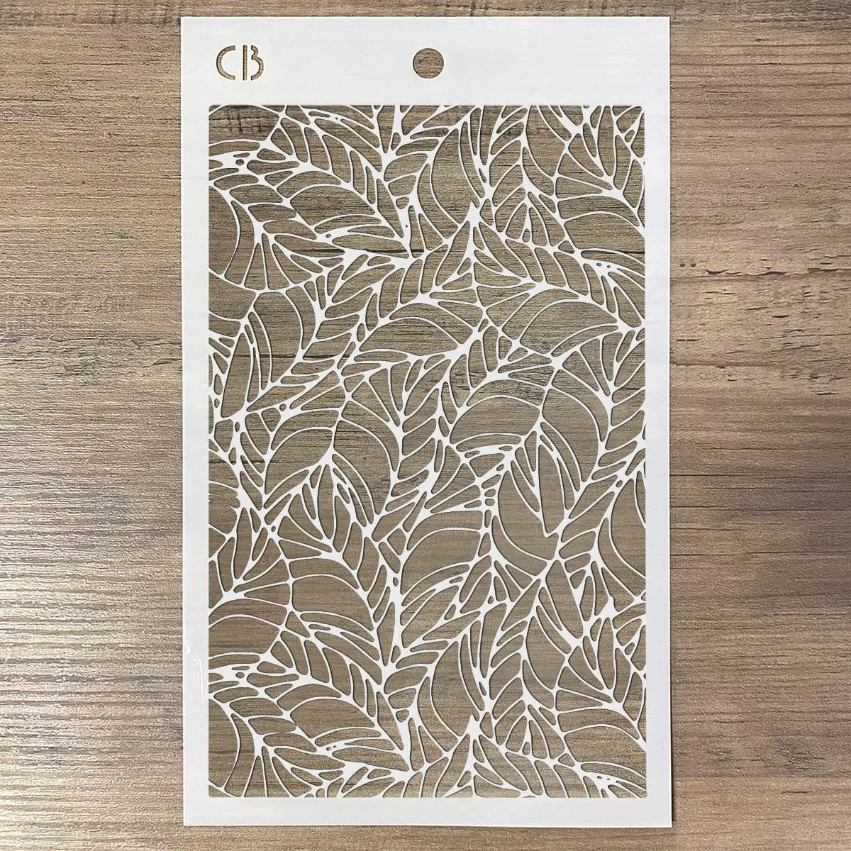 Ciao Bella Texture Stencil 5"x8" Wavy Leaves