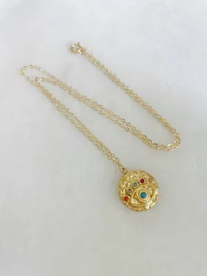 Colorful Evil Eye Pendant Necklace