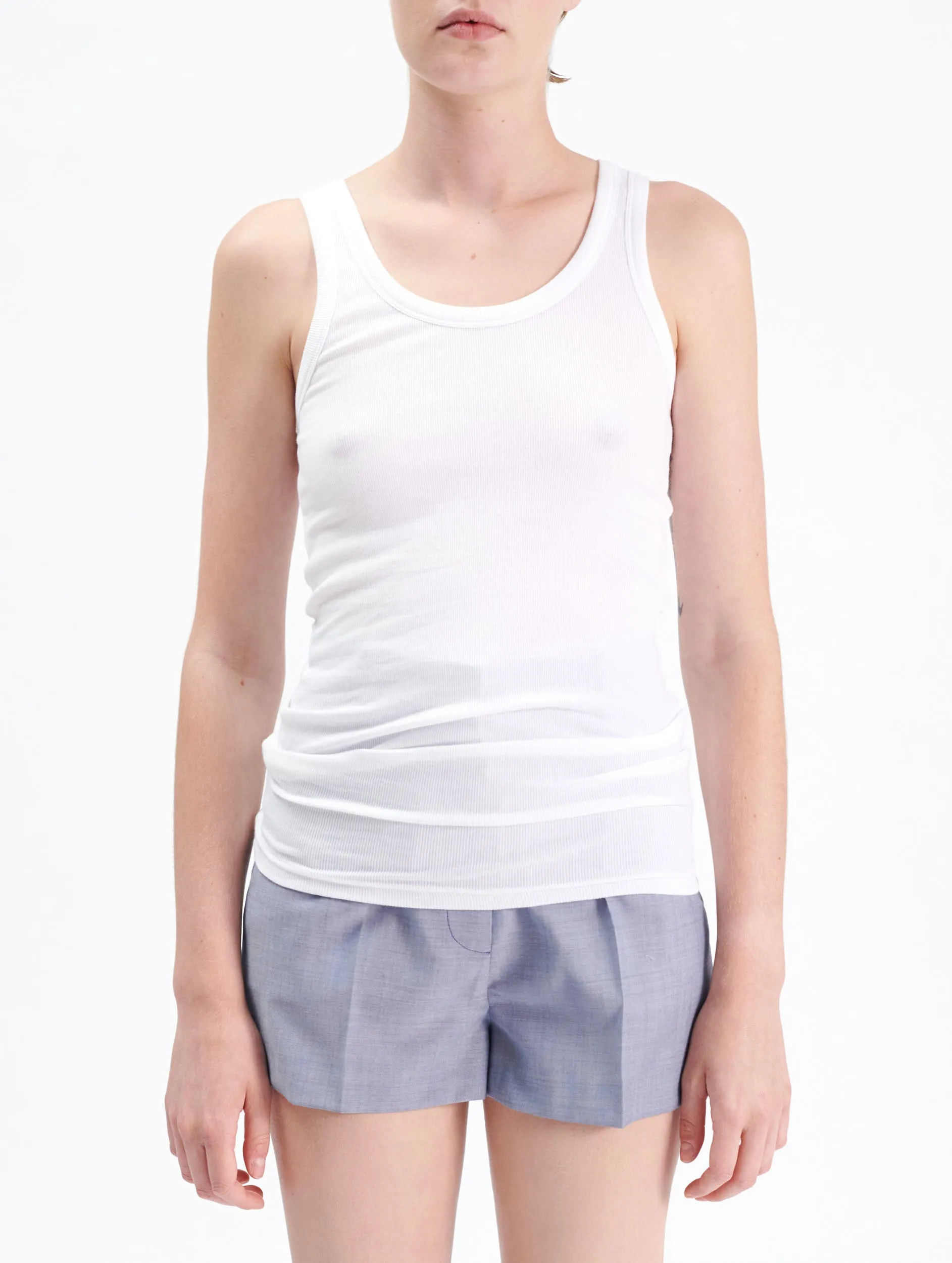 Cotton blend tank top