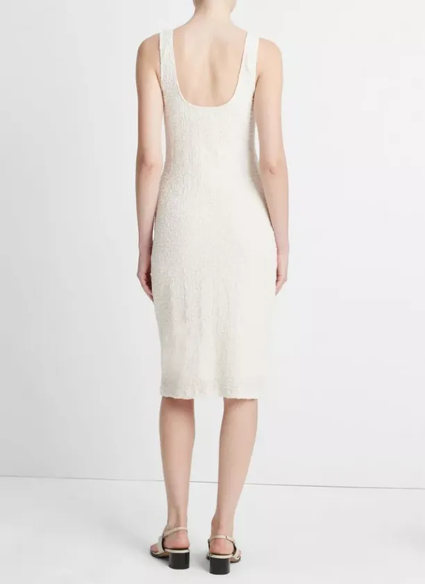 Cream Square Neck Tank Dress