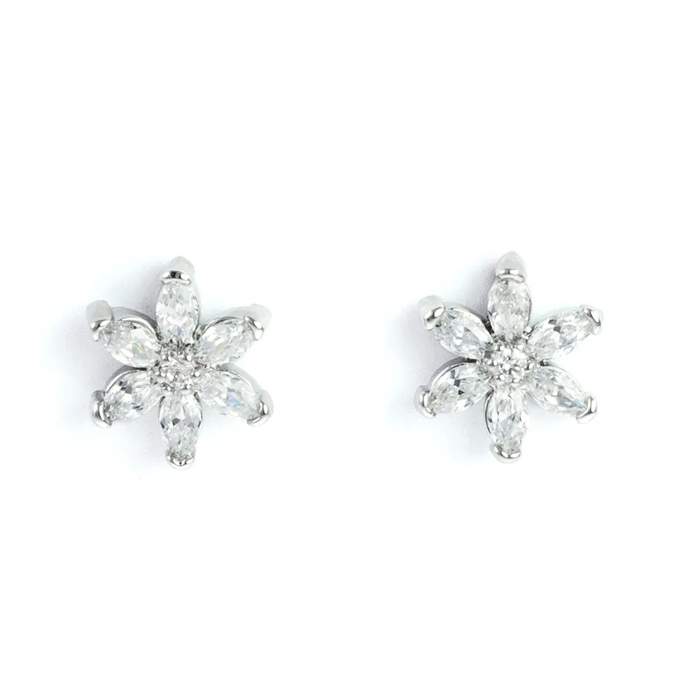 Crystal Daisy Stud Earrings