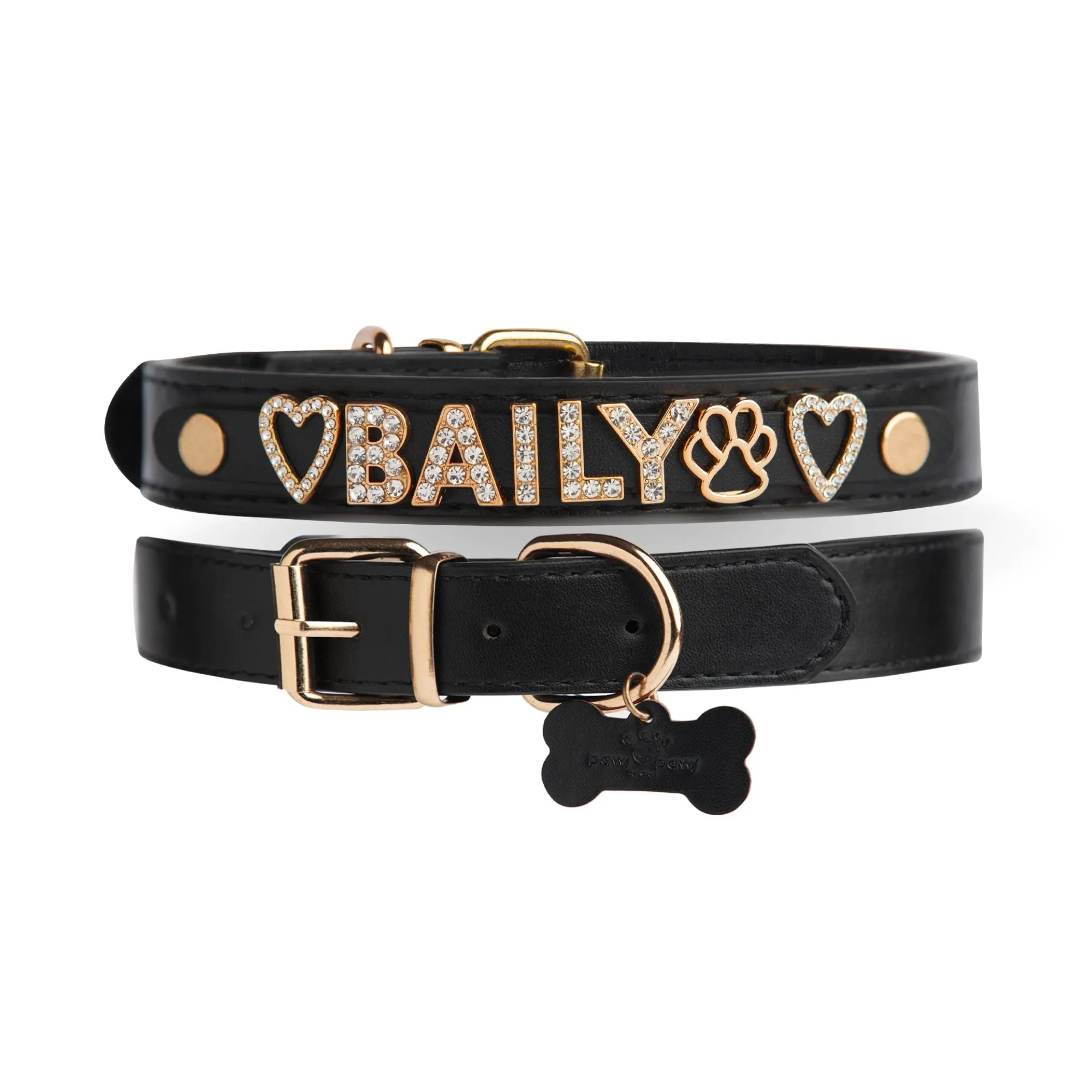 CUSTOM DOG COLLARS WITH STUDDED JEWELRY