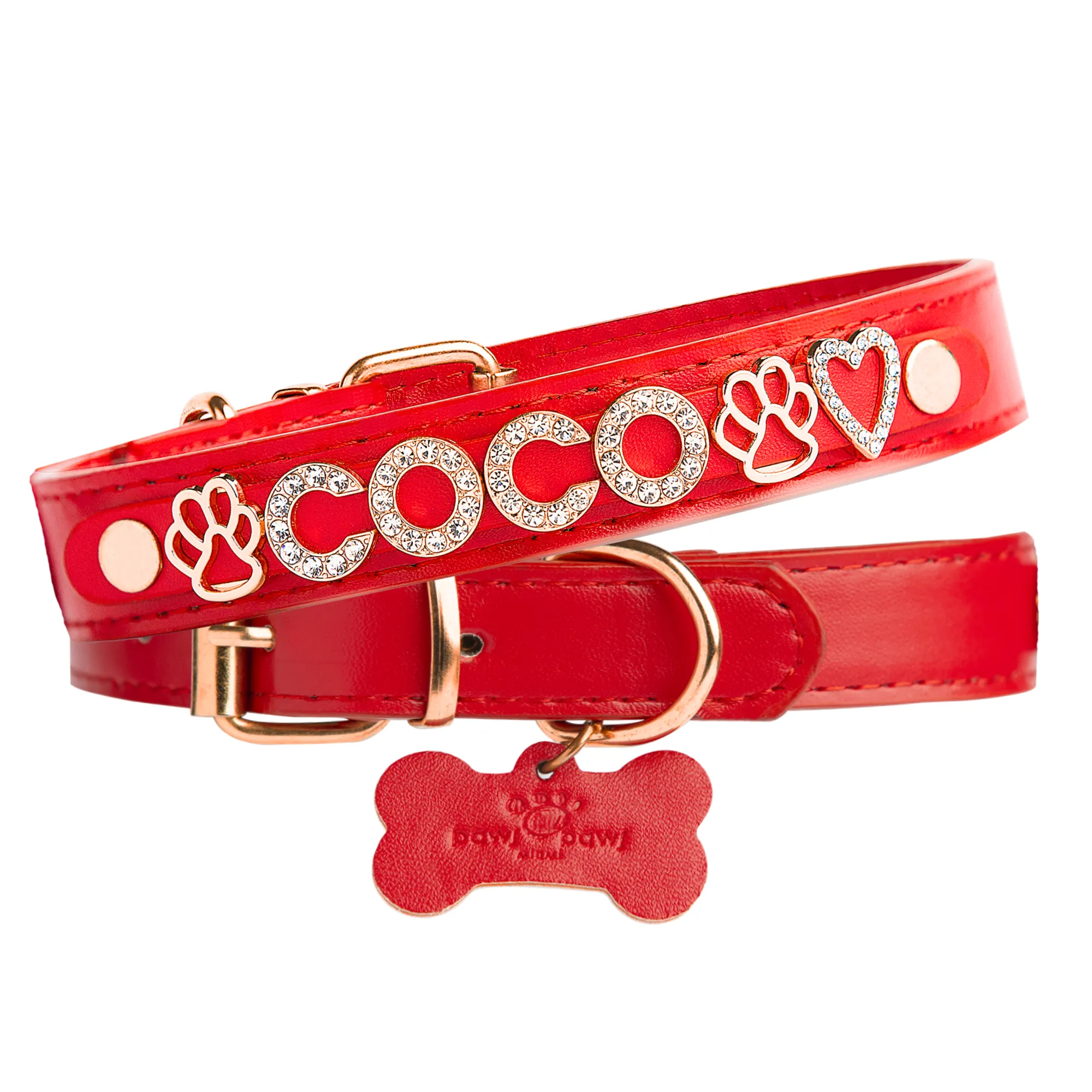 CUSTOM DOG COLLARS WITH STUDDED JEWELRY