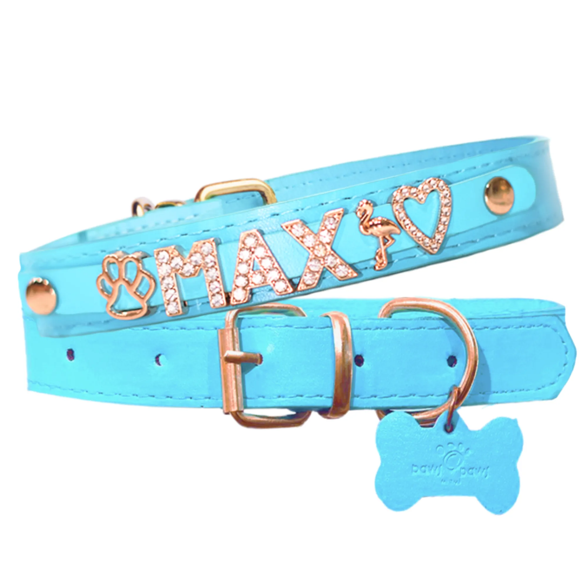 CUSTOM DOG COLLARS WITH STUDDED JEWELRY