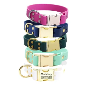 Customize Your Own Biothane Quick Release Waterproof Pet Collar