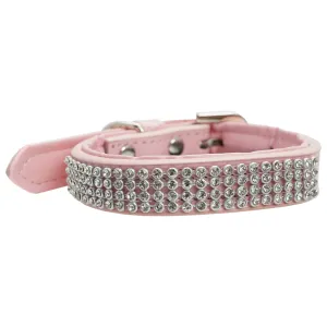 Dan & Sam - Vegan Leather Dog Collar (Blush Diamante)