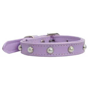 Dan & Sam - Vegan Leather Dog Collar (Lilac Pearl)