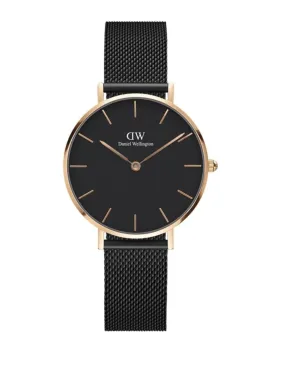 Daniel Wellington Ladies Black Petite Ashfield Watch DW00100245