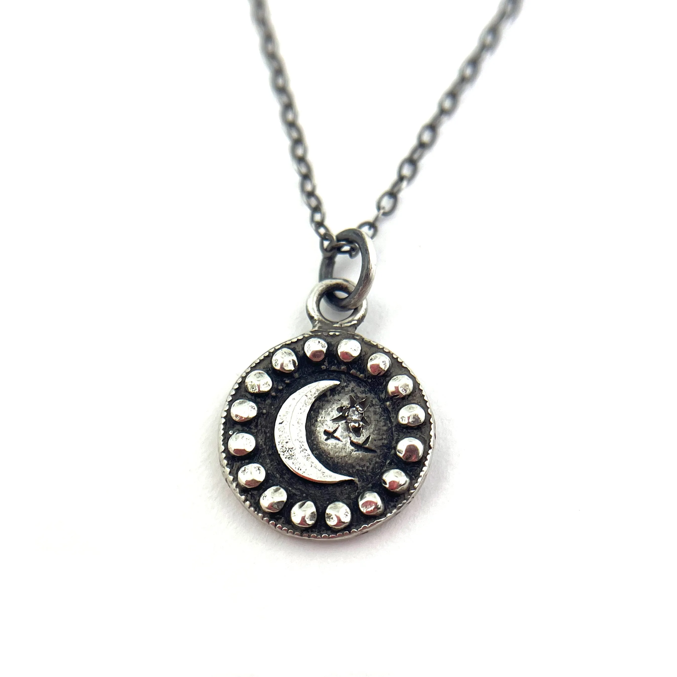 Daughter MOON Necklace - Silver