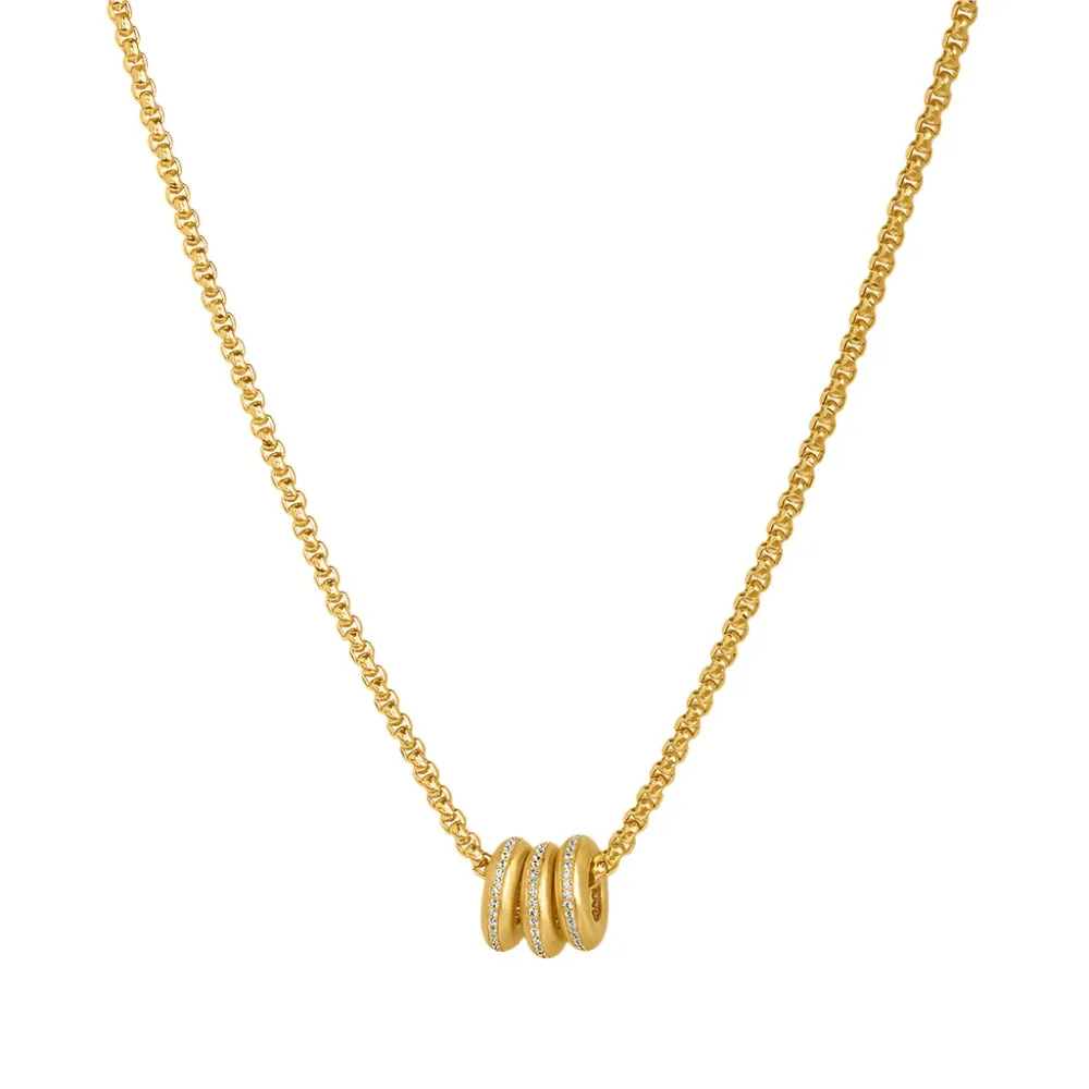 Dauphine Pave Pendant Necklace