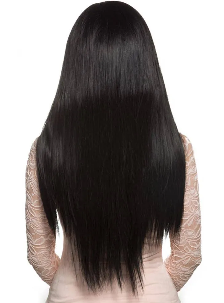 Deluxe Womens Heat Resistant Long Black Bella Wig