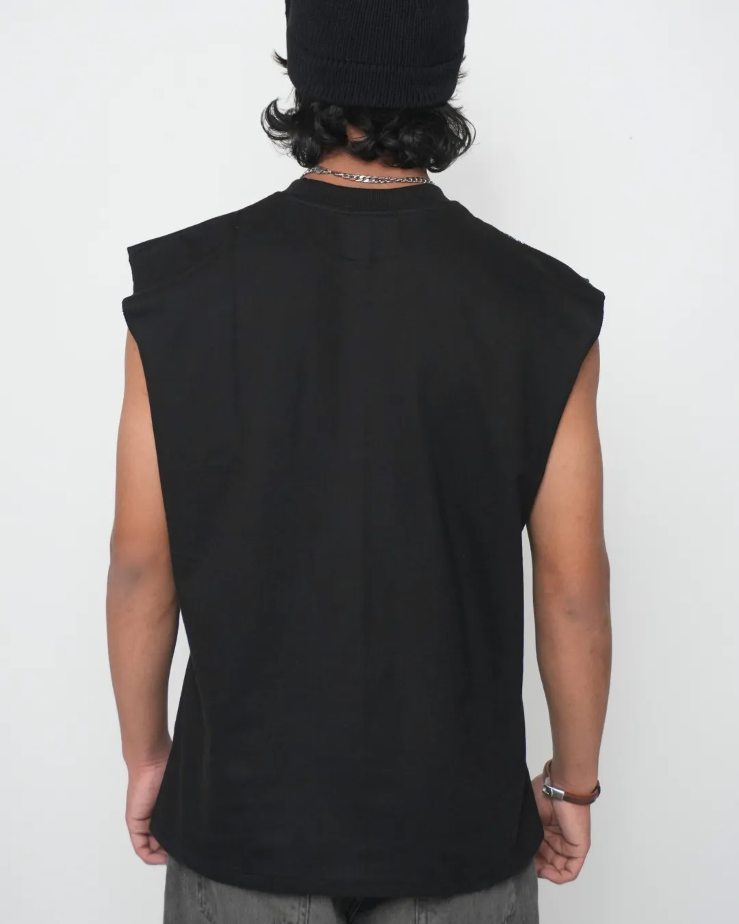 Devil's Sleeveless Tshirt - Black