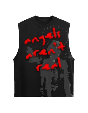 Devil's Sleeveless Tshirt - Black