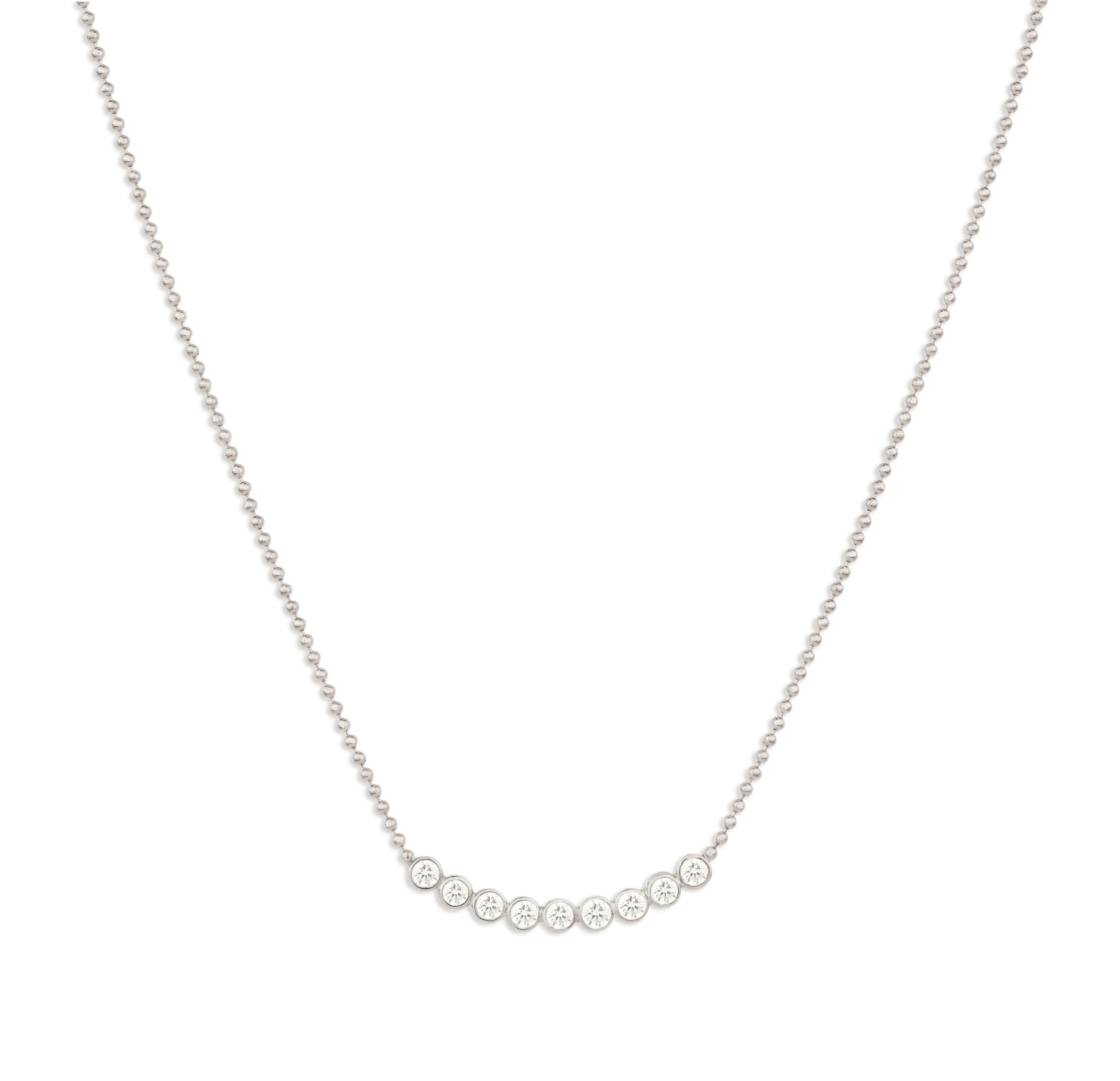 Diamond Arc Layering Necklace