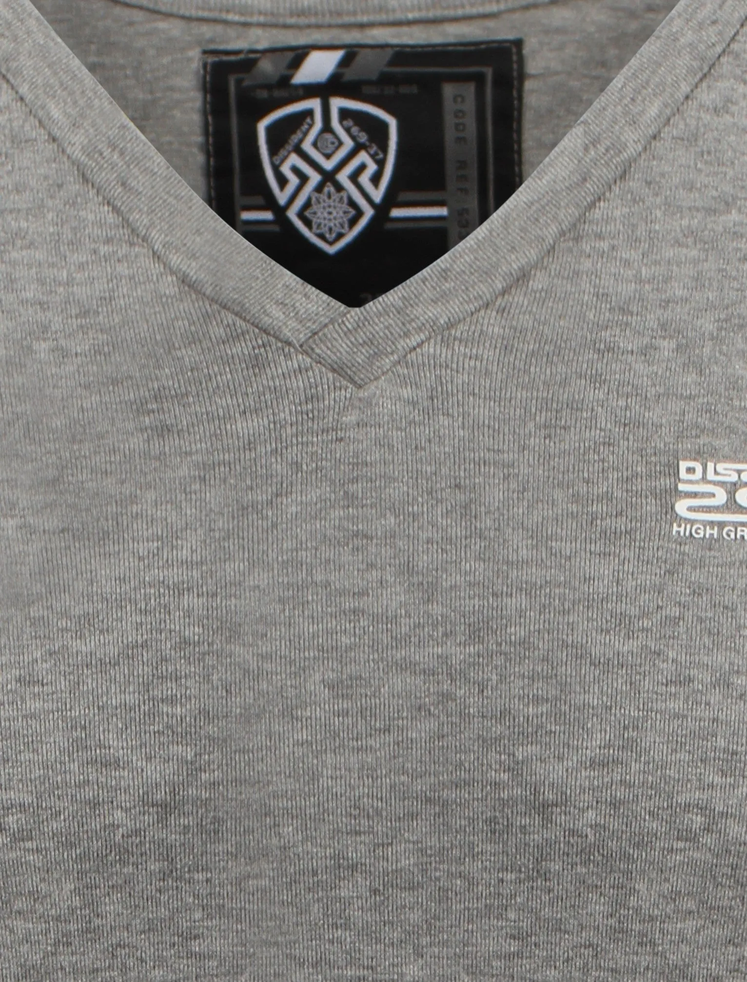 Dissident Ribber cotton grey t-shirt