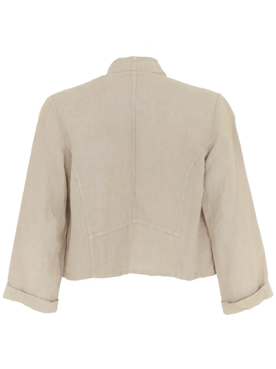 Dolcezza Crop Linen Jacket - Available in 2 Colours