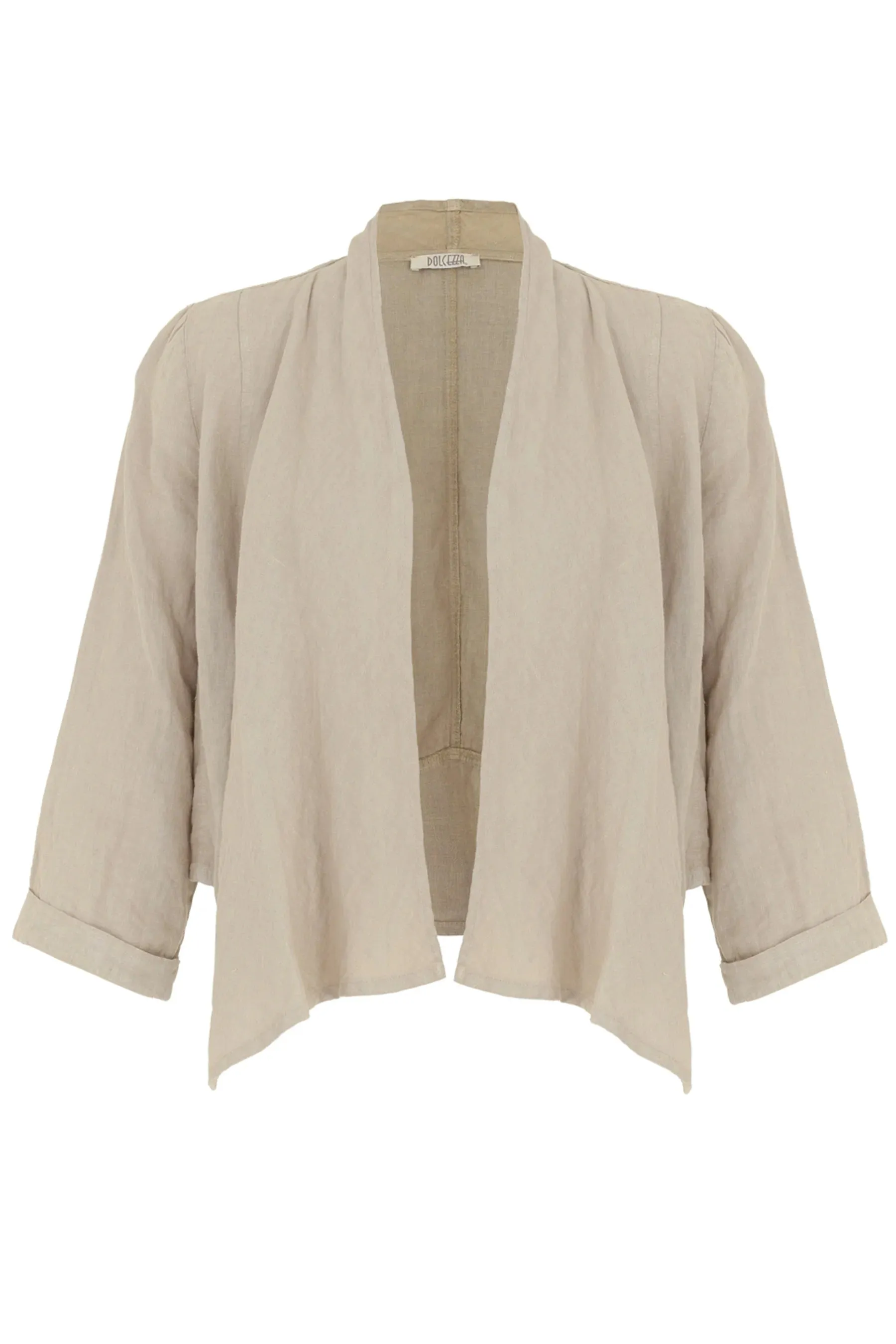 Dolcezza Crop Linen Jacket - Available in 2 Colours