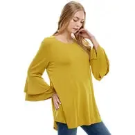 Double Layer Bell Sleeve Tunic