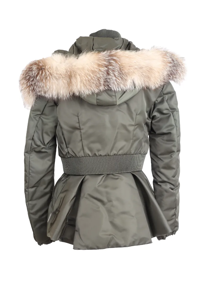 Down Filled Jacket w/ Removable Fur Trim Hood