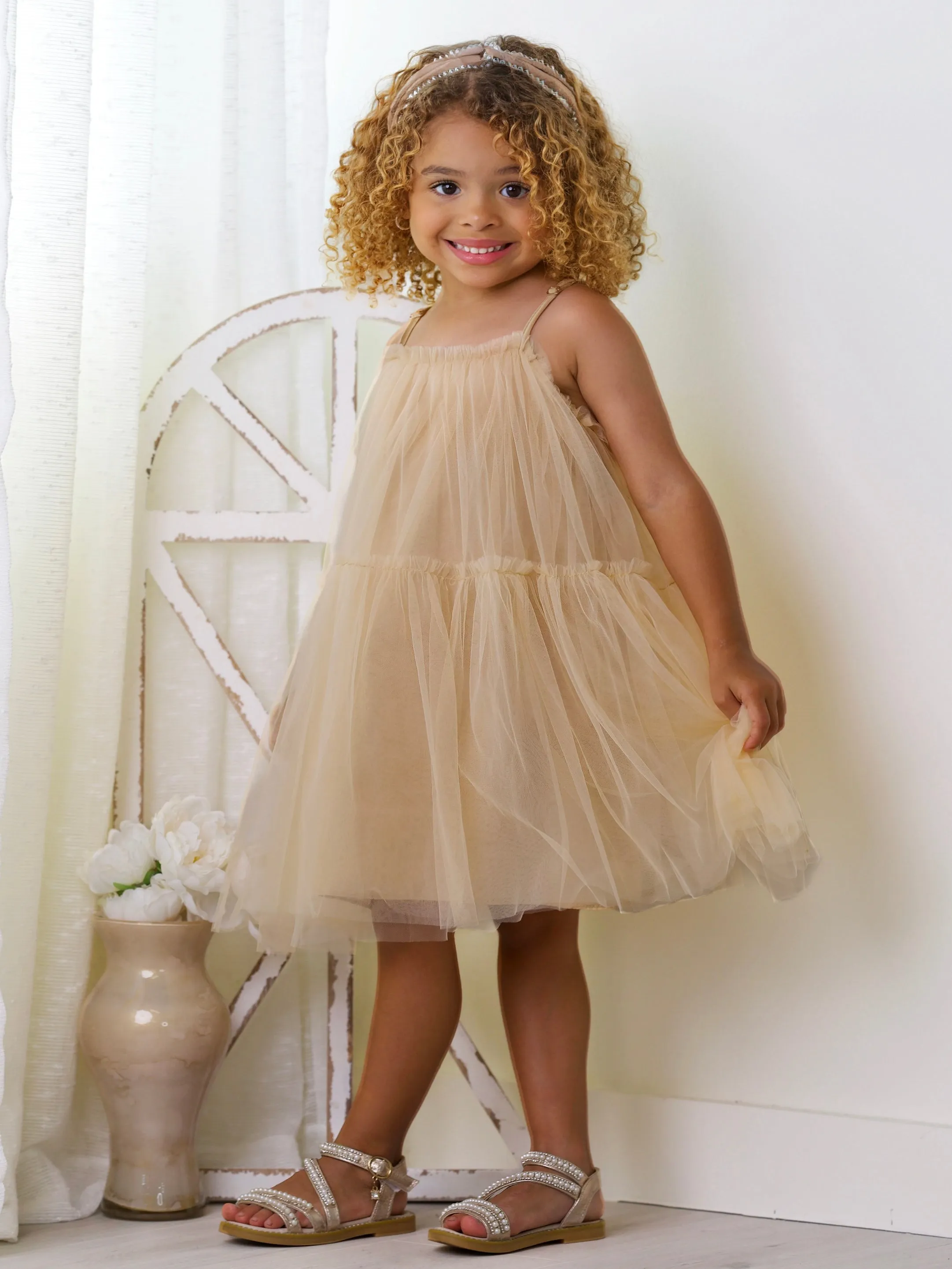 Dreamy Twirls Layered Tulle Dress