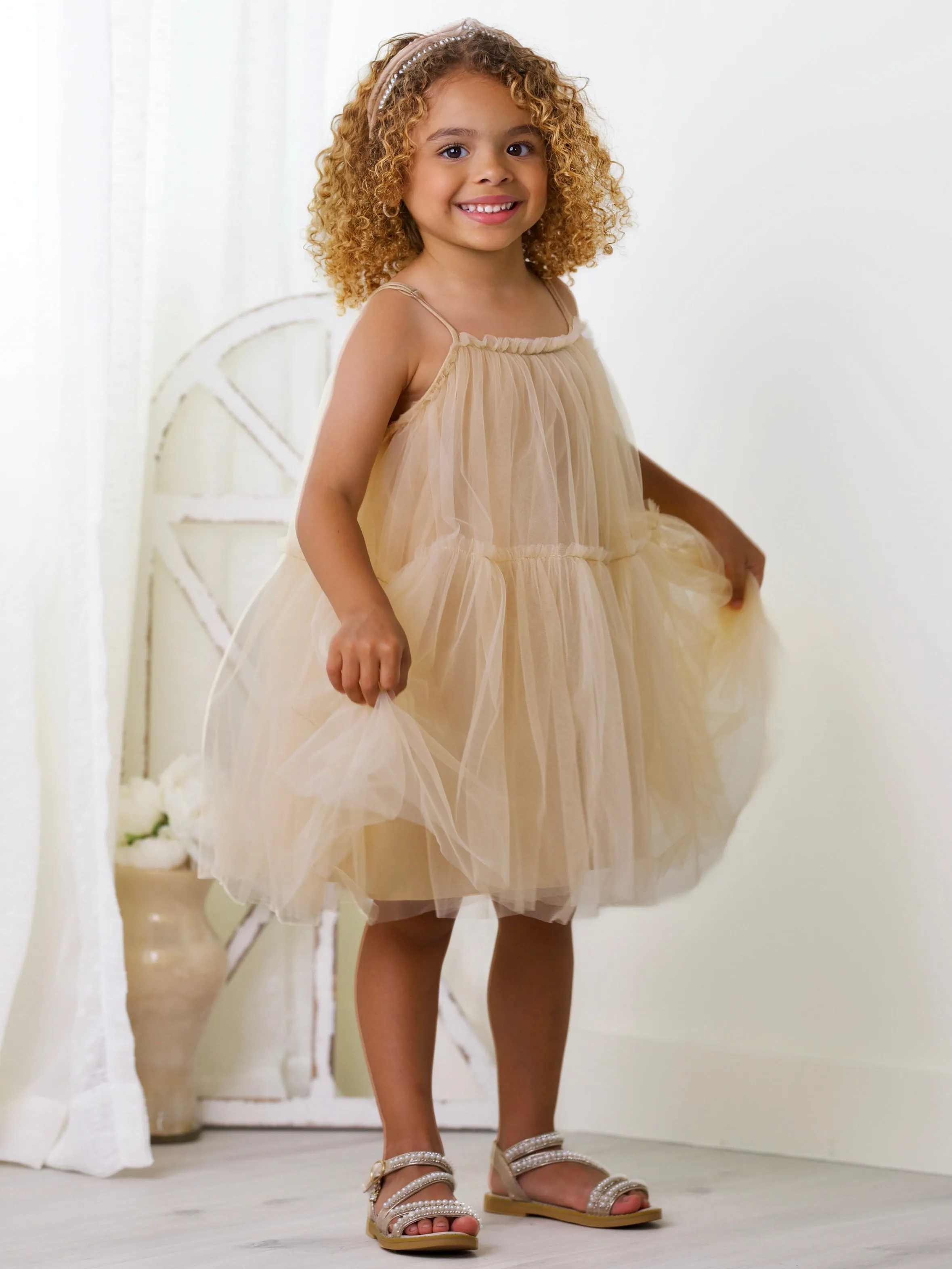 Dreamy Twirls Layered Tulle Dress