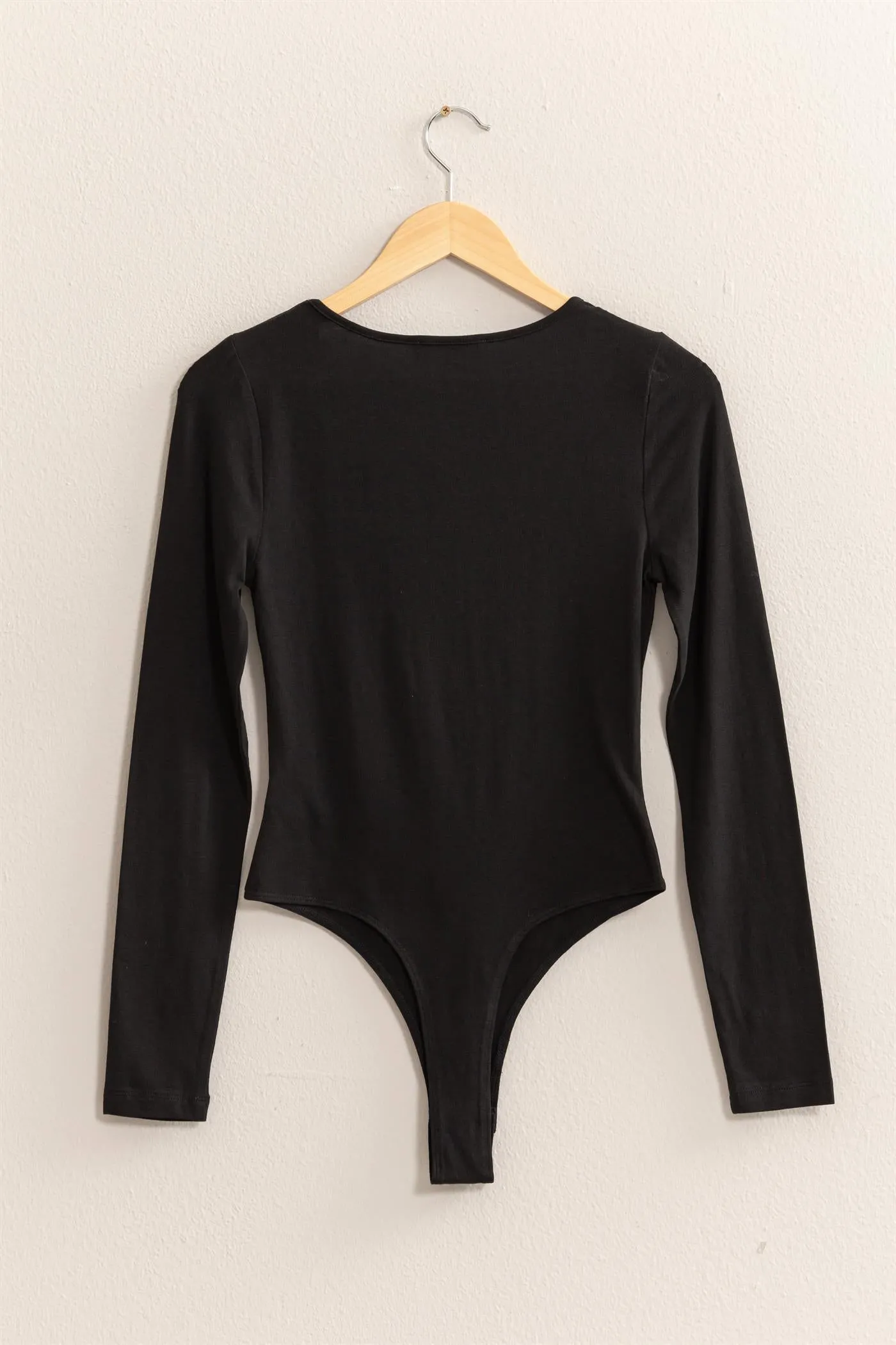 DZ24E767-SQUARE NECK LONG SLEEVE BODYSUIT