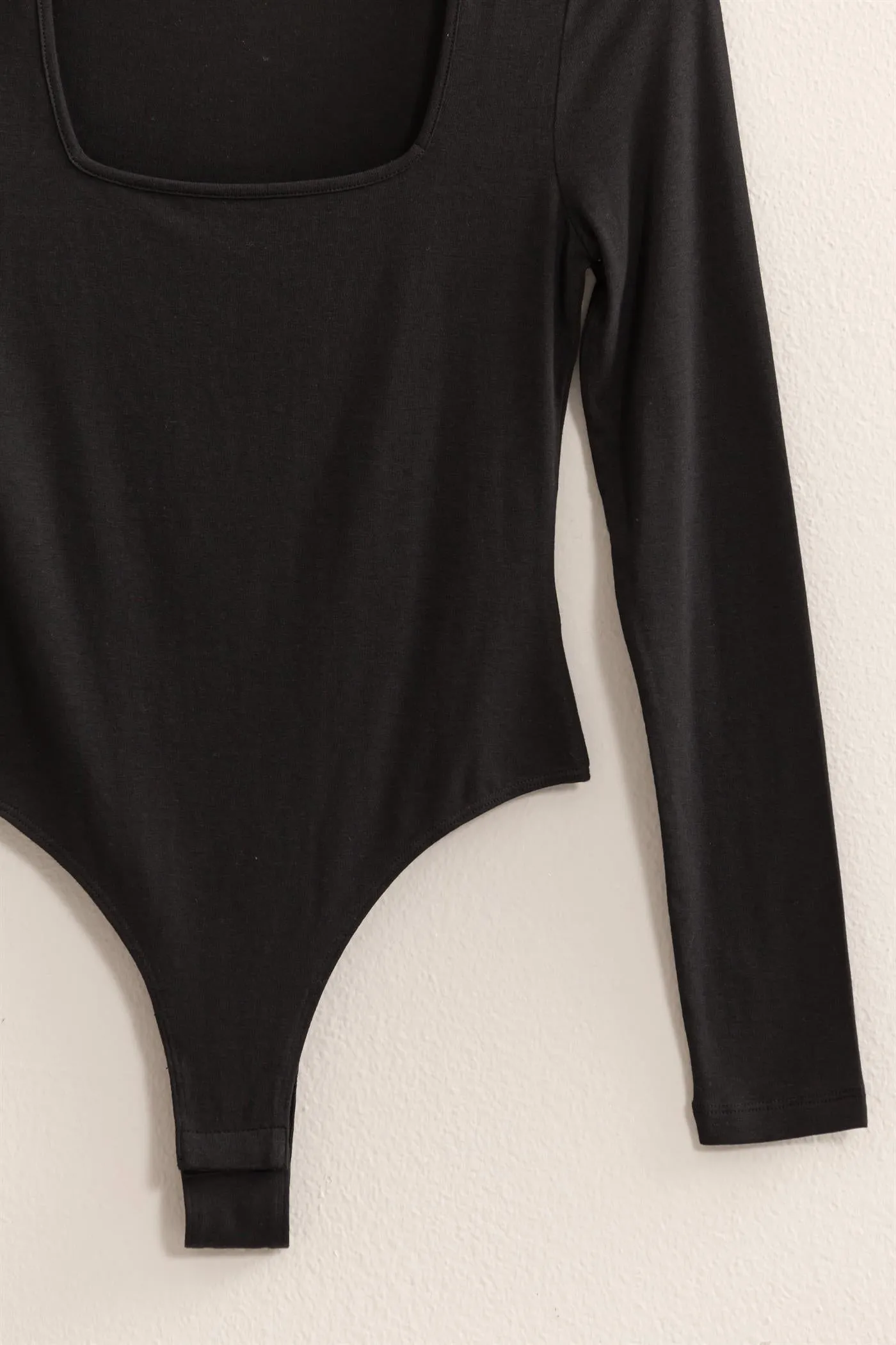 DZ24E767-SQUARE NECK LONG SLEEVE BODYSUIT