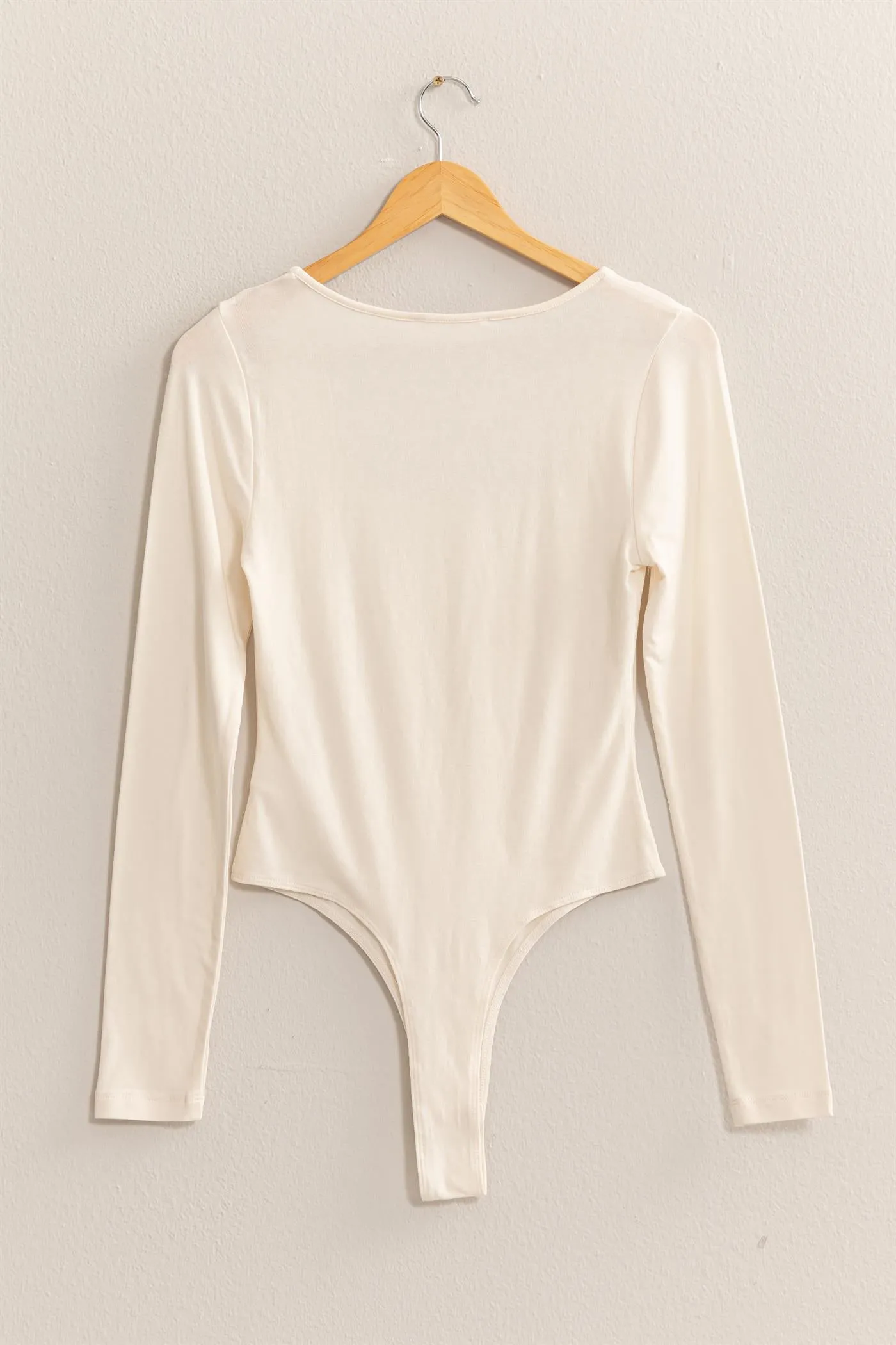 DZ24E767-SQUARE NECK LONG SLEEVE BODYSUIT