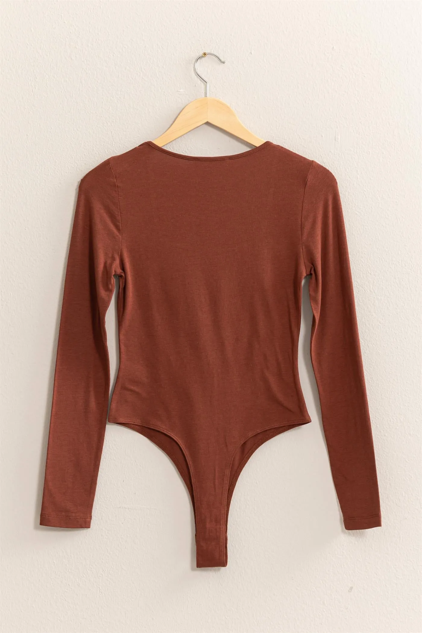 DZ24E767-SQUARE NECK LONG SLEEVE BODYSUIT