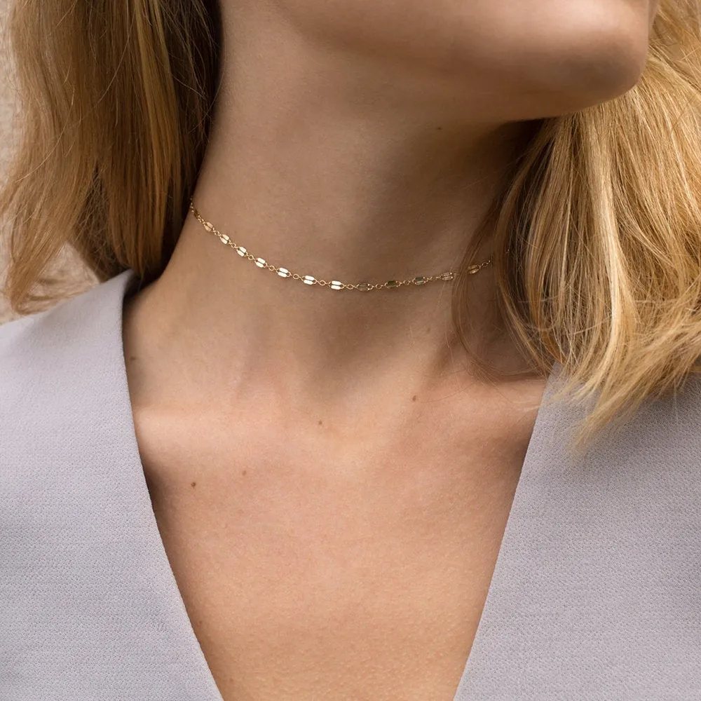 ELEGANT BAR LAYERED GOLD NECKLACE SET