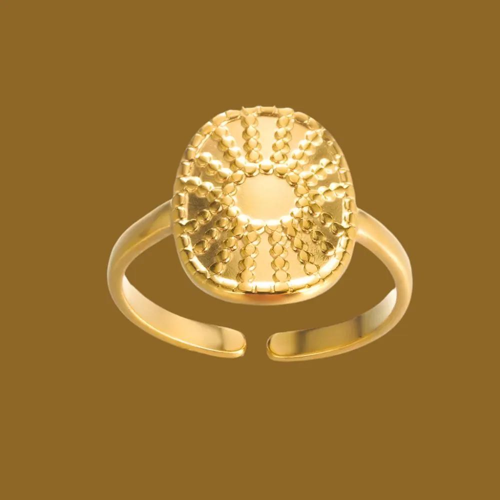 Elegant Gold Zircon Crystal Geometric Ring for Women - Sophisticated Wedding and Party Jewelry Gift